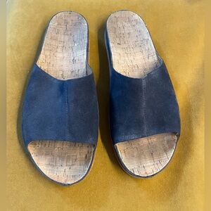 Kork Ease Tutsi Suede Slides Navy Woman’s 10